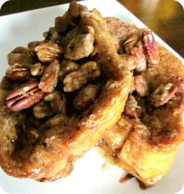 overnight pecan praline baked french toast
