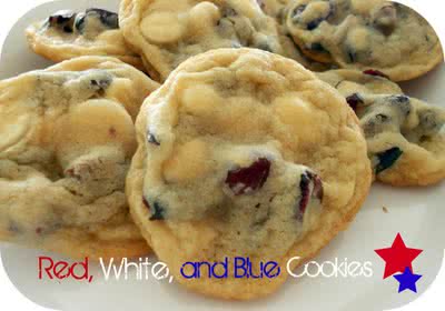 Red, White, and Blue Cookies