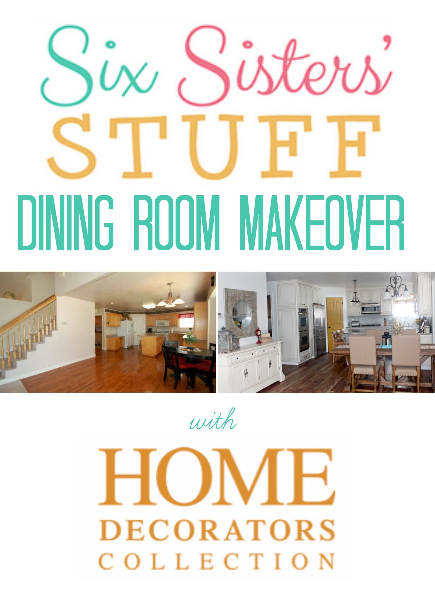 Six Sisters’ Stuff Dining Room Makeover with Home Decorators Collection