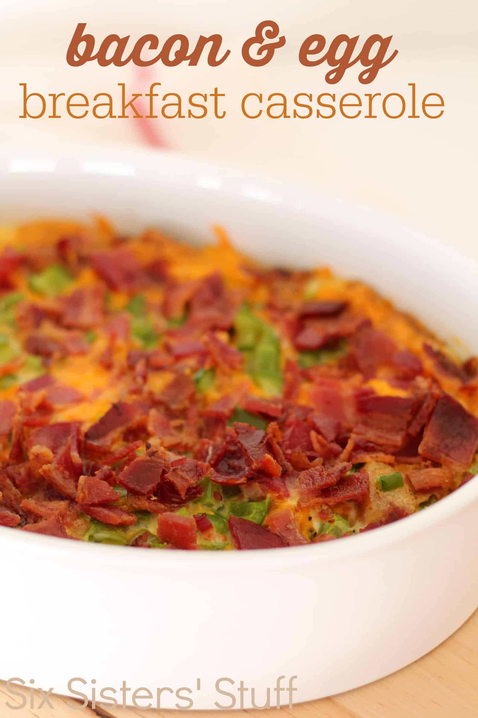 Bacon and Egg Breakfast Casserole Recipe