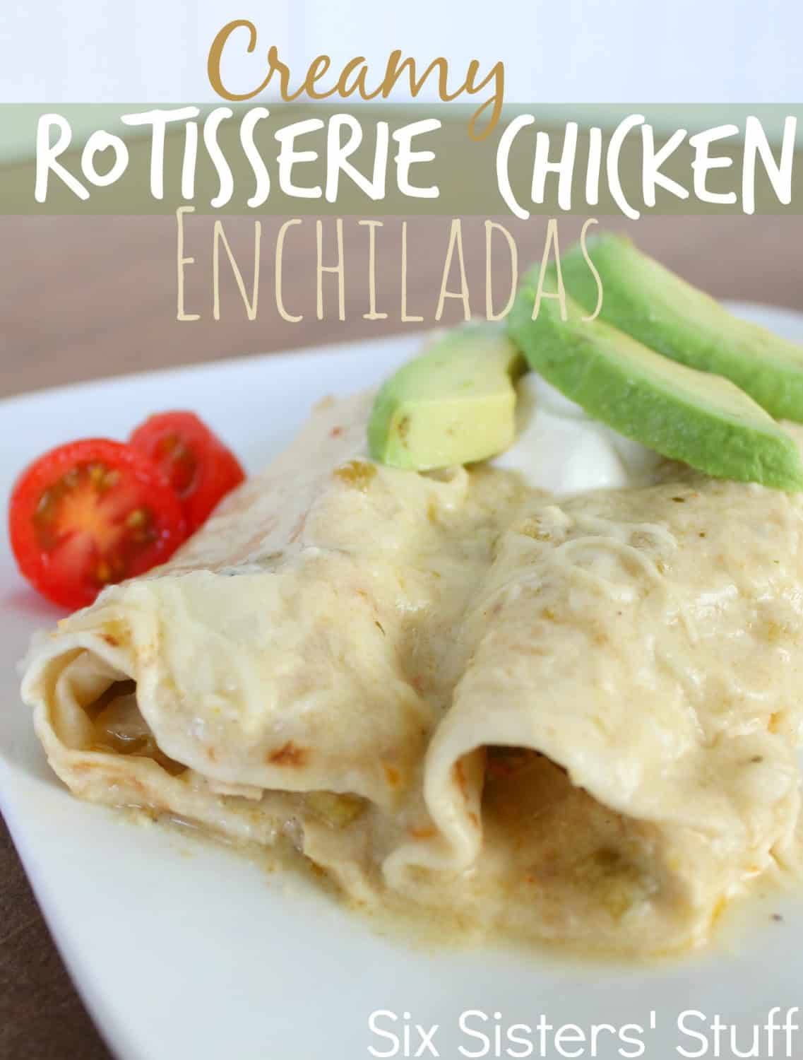 Creamy Rotisserie Chicken Enchiladas Recipe