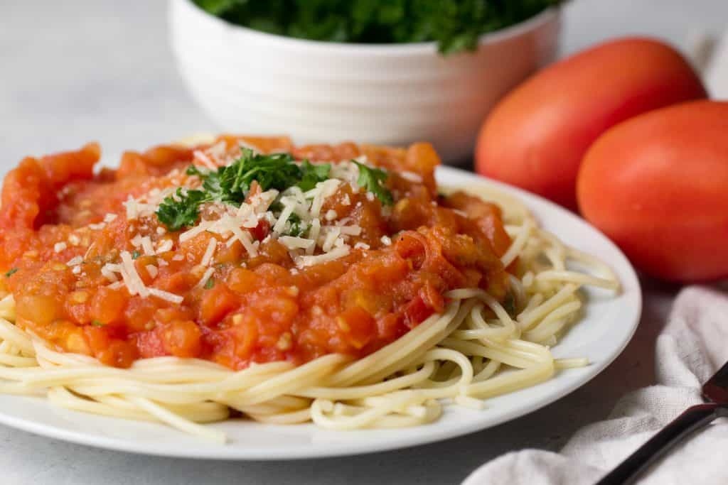 Fresh Cajun Pasta plated