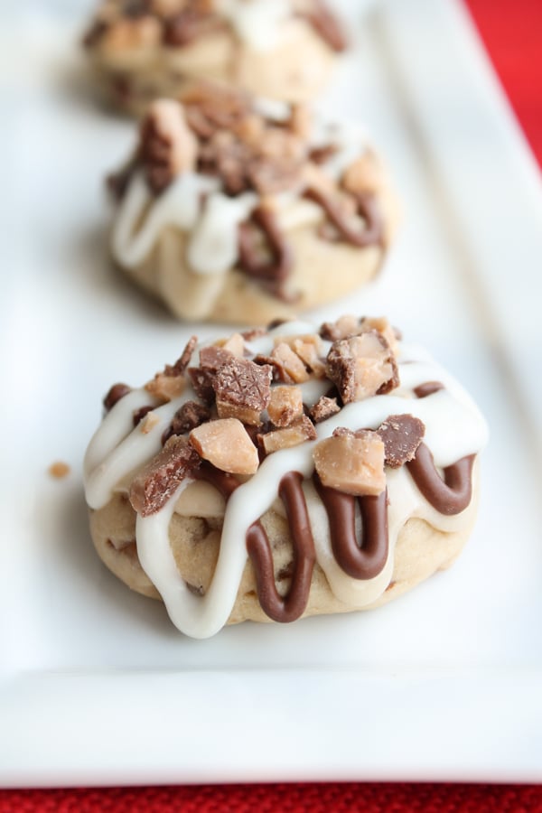 Frosted Toffee Cookies Recipe
