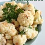 roasted garlic cauliflower