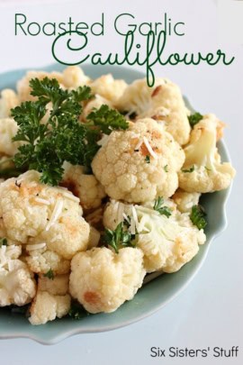 roasted garlic cauliflower