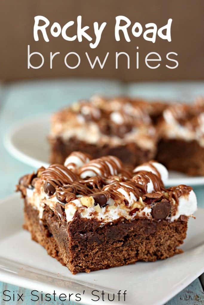 Rocky Road Brownies Six Sisters' Stuff