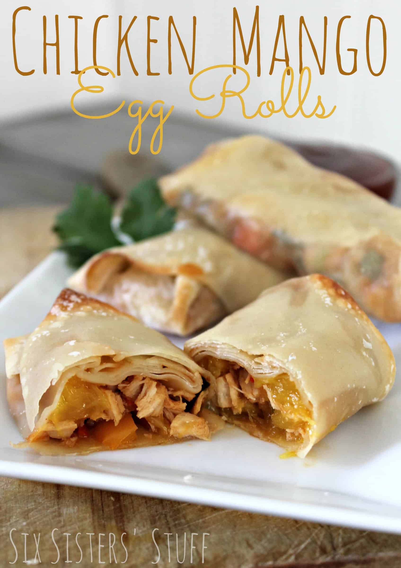 Chicken Mango Egg Rolls