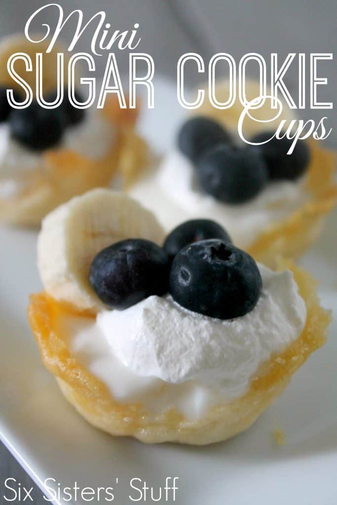 mini sugar cookie cups