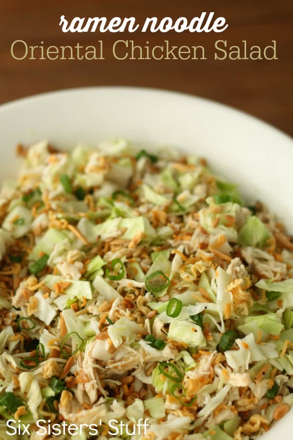 Ramen Noodle Oriental Chicken Salad Recipe – Six Sisters' Stuff