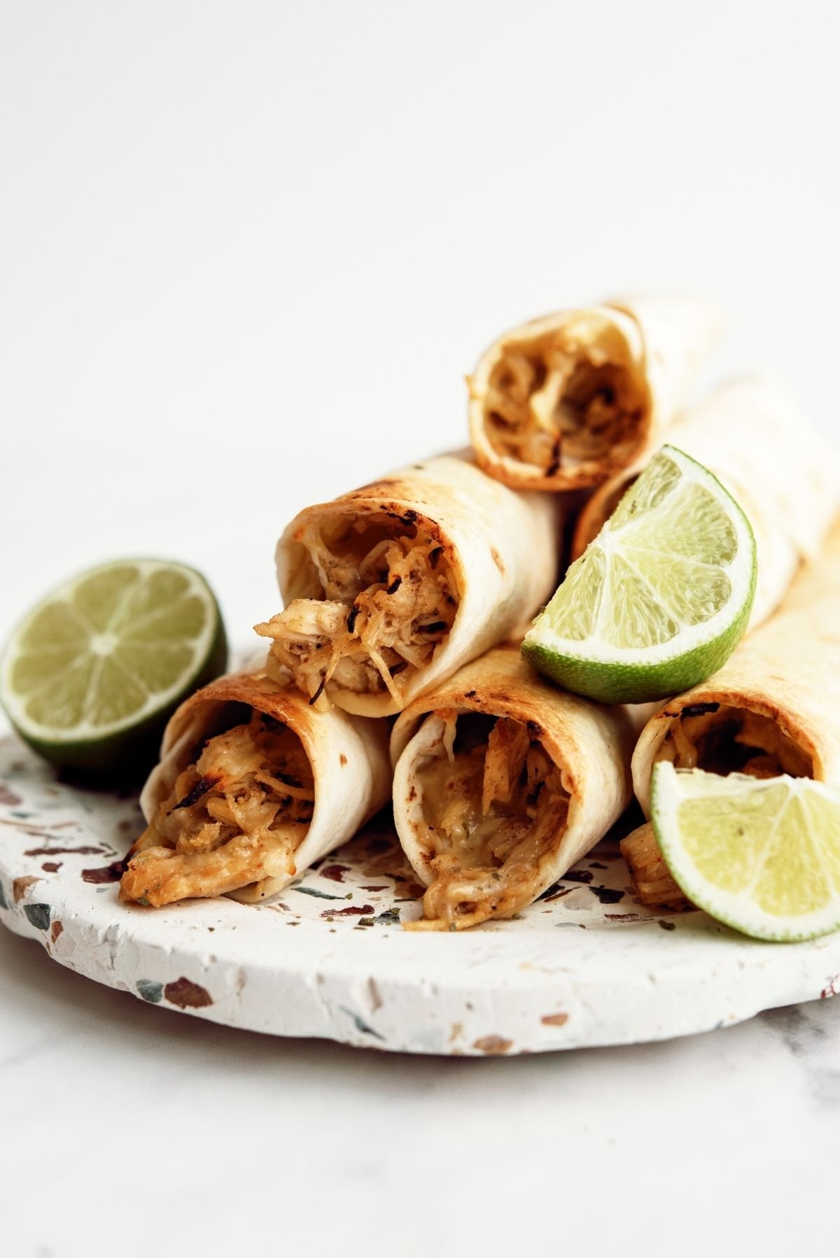 Baked Honey Lime Chicken Taquitos Recipe