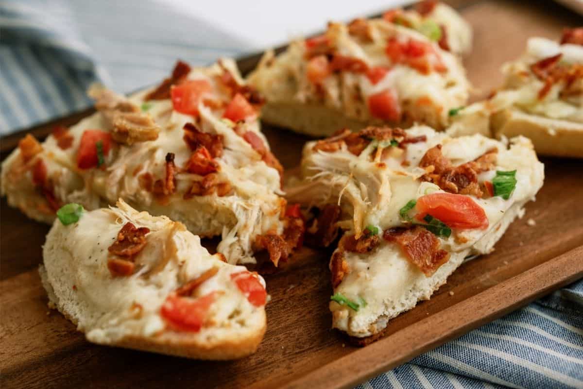 Chicken Bacon Alfredo French Bread Pizza Recipe