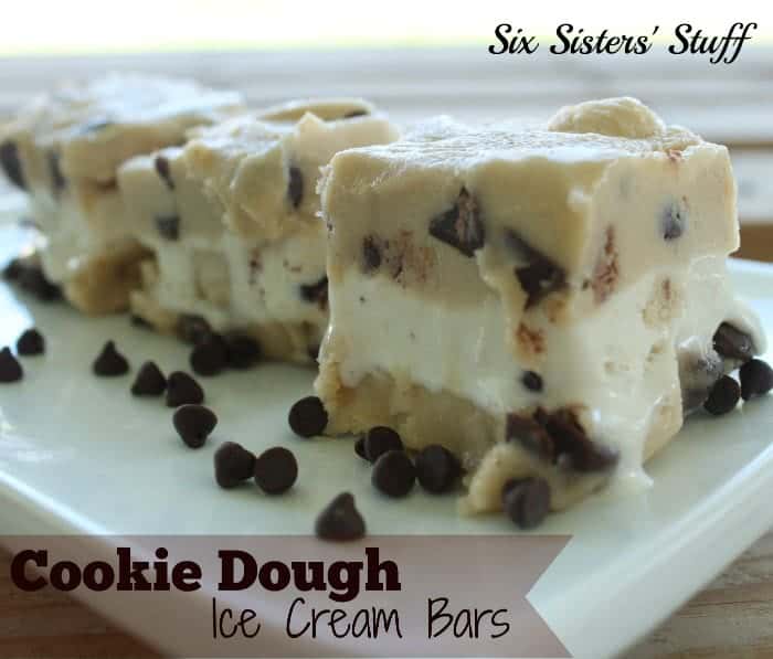 Cookie Dough Ice Cream Bars