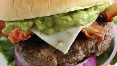 Guacamole Bacon Burger {Ultimate Burger} - Two Peas & Their Pod
