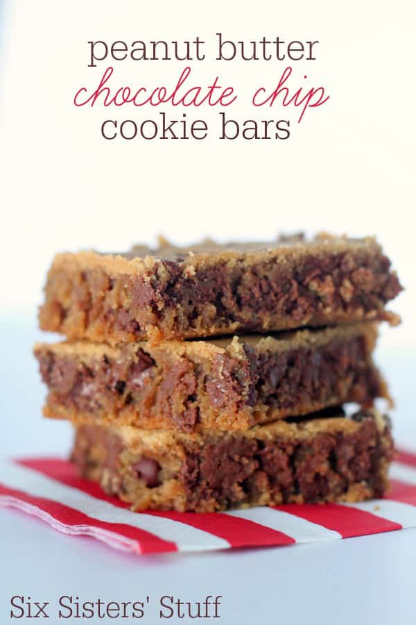 Peanut Butter Chocolate Chip Cookie Bars Recipe