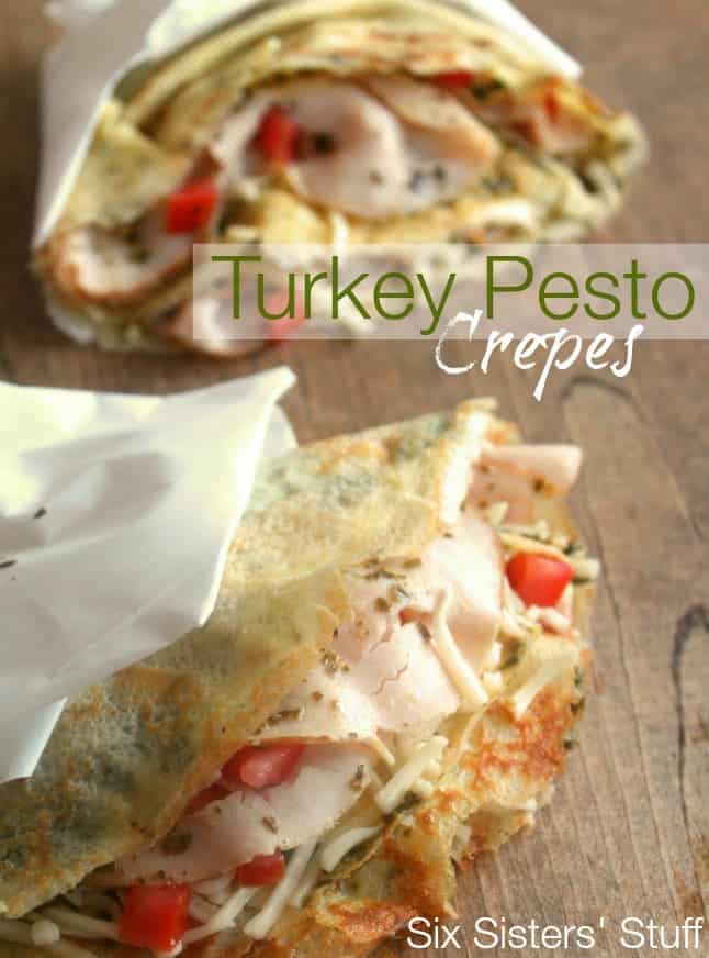 Turkey Pesto Crepes Recipe