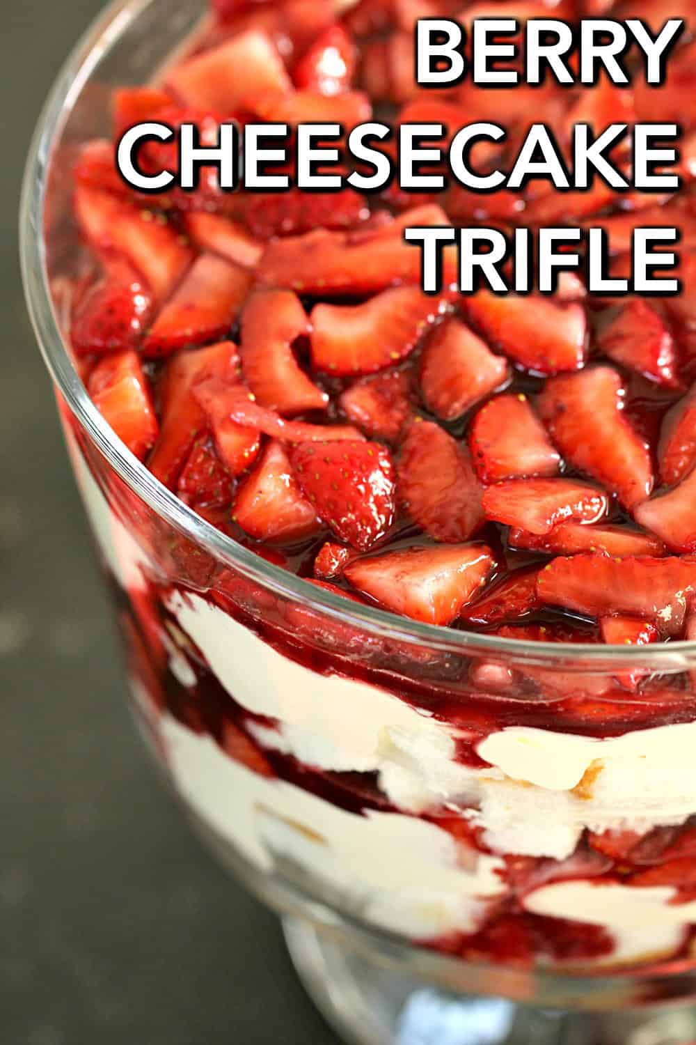 Berry Cheesecake Trifle Close Up