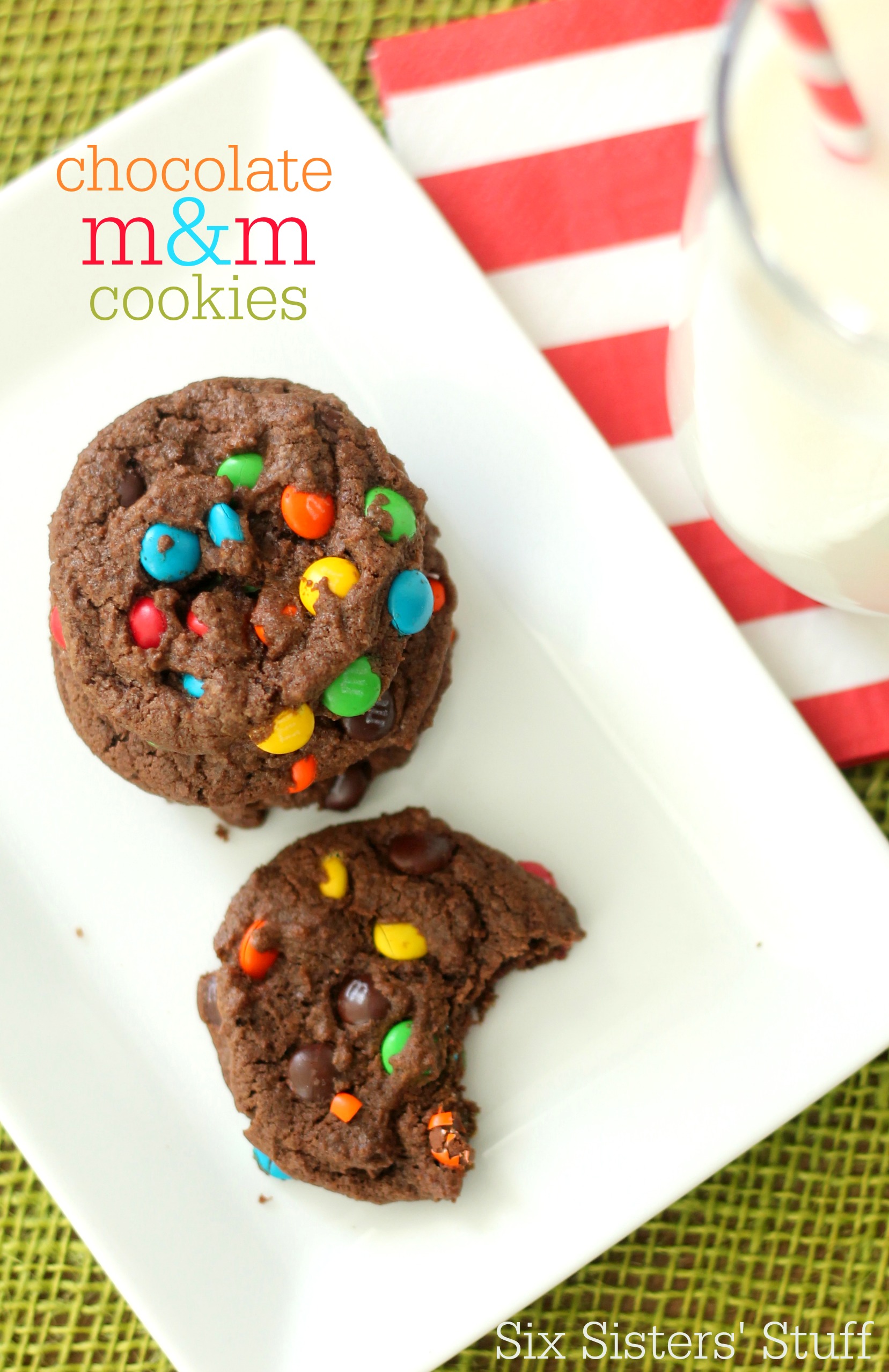 Chocolate M&M Cookies Recipe