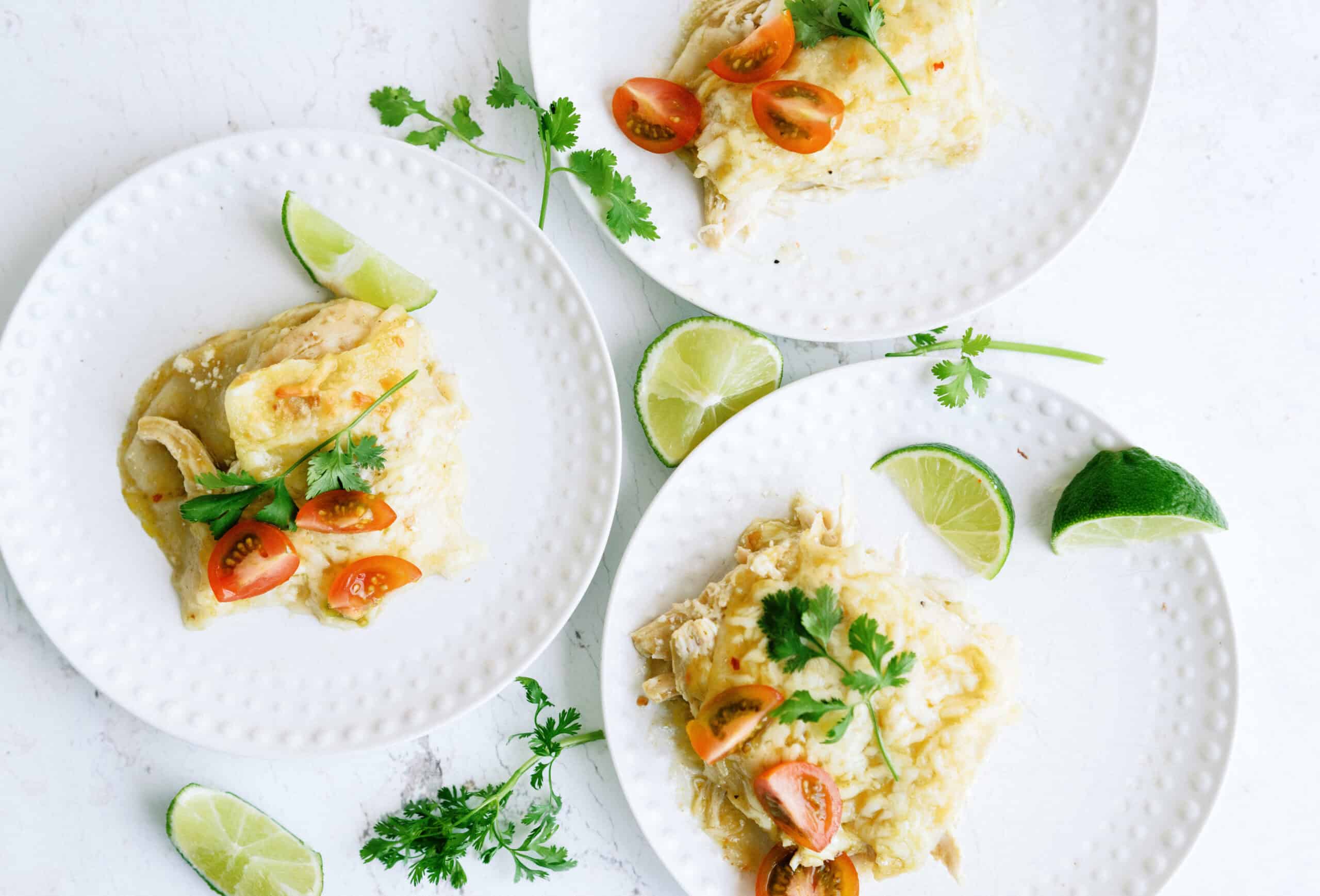 green chile layered enchilada casserole