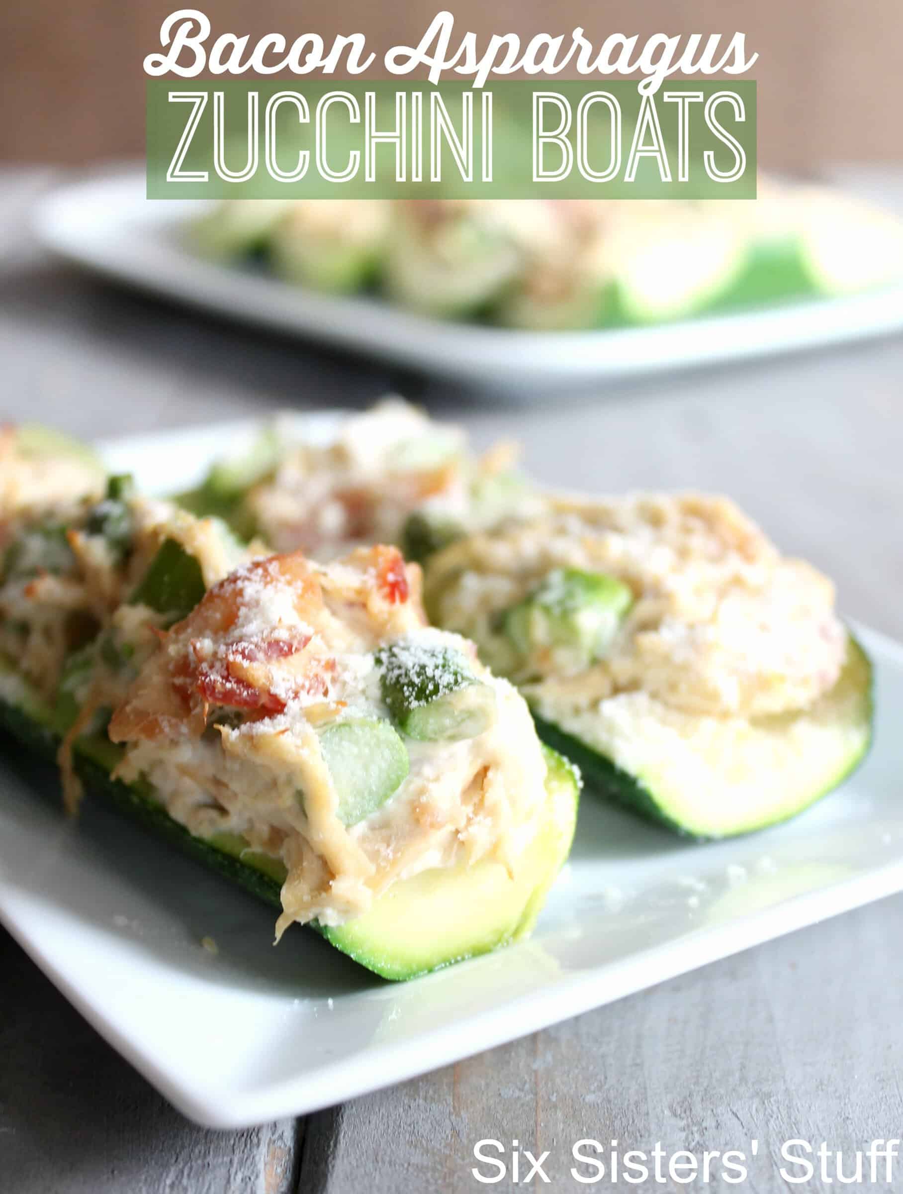 Bacon Asparagus Zucchini Boats Recipe