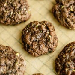 double chocolate zucchini cookies