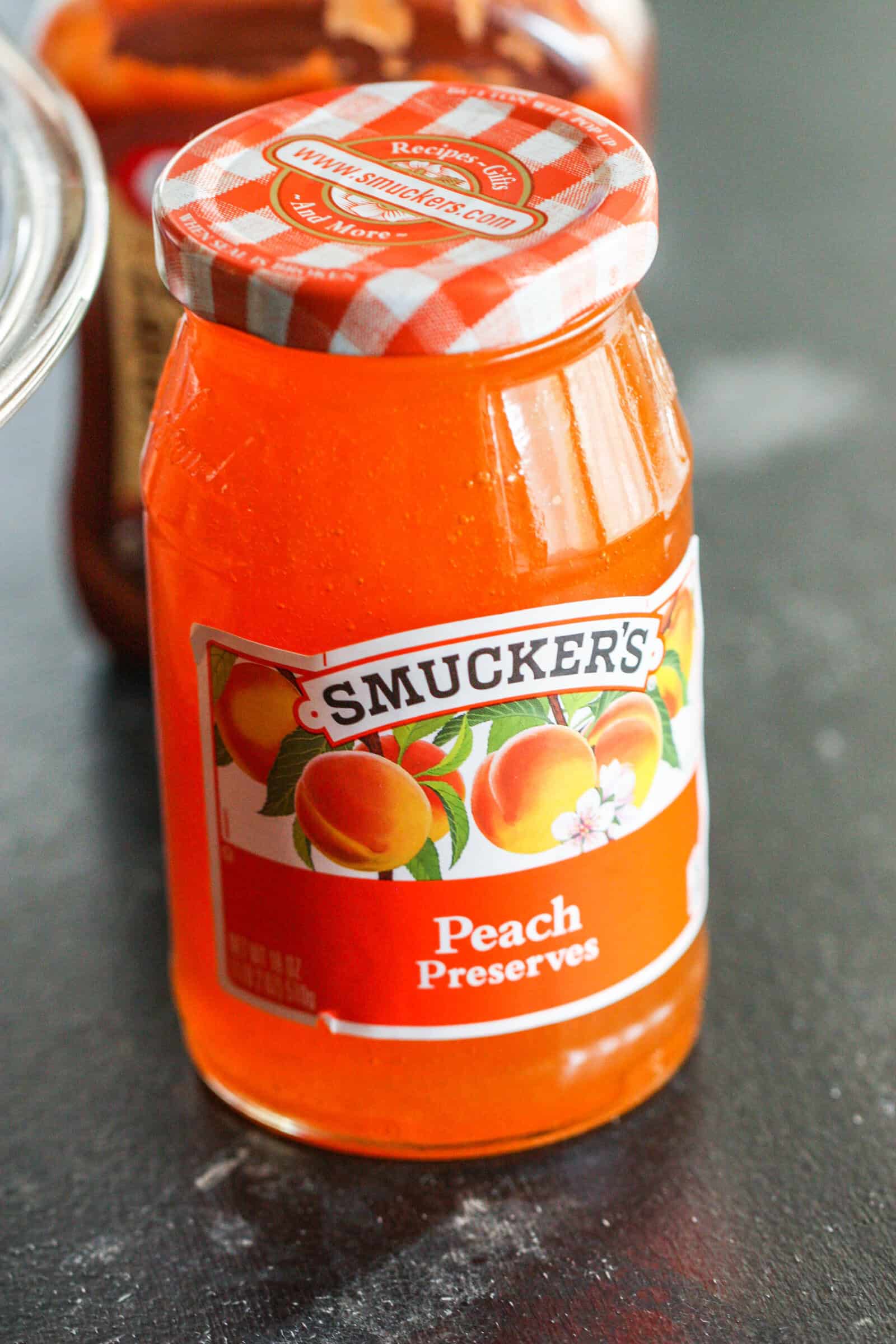 1 jar of Smuckers Peach Preserves