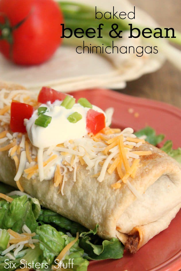 Easy Baked Beef Chimichanga Recipe - Munchkin Time