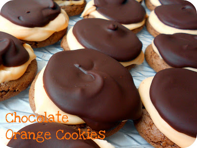 Chocolate Orange Cake Mix Cookies with Ganache Topping Recipe