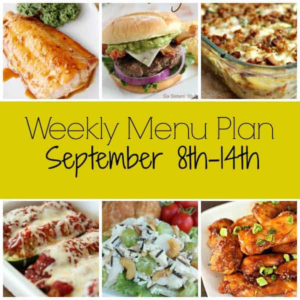 Weekly Menu Plan – September 8th-14th