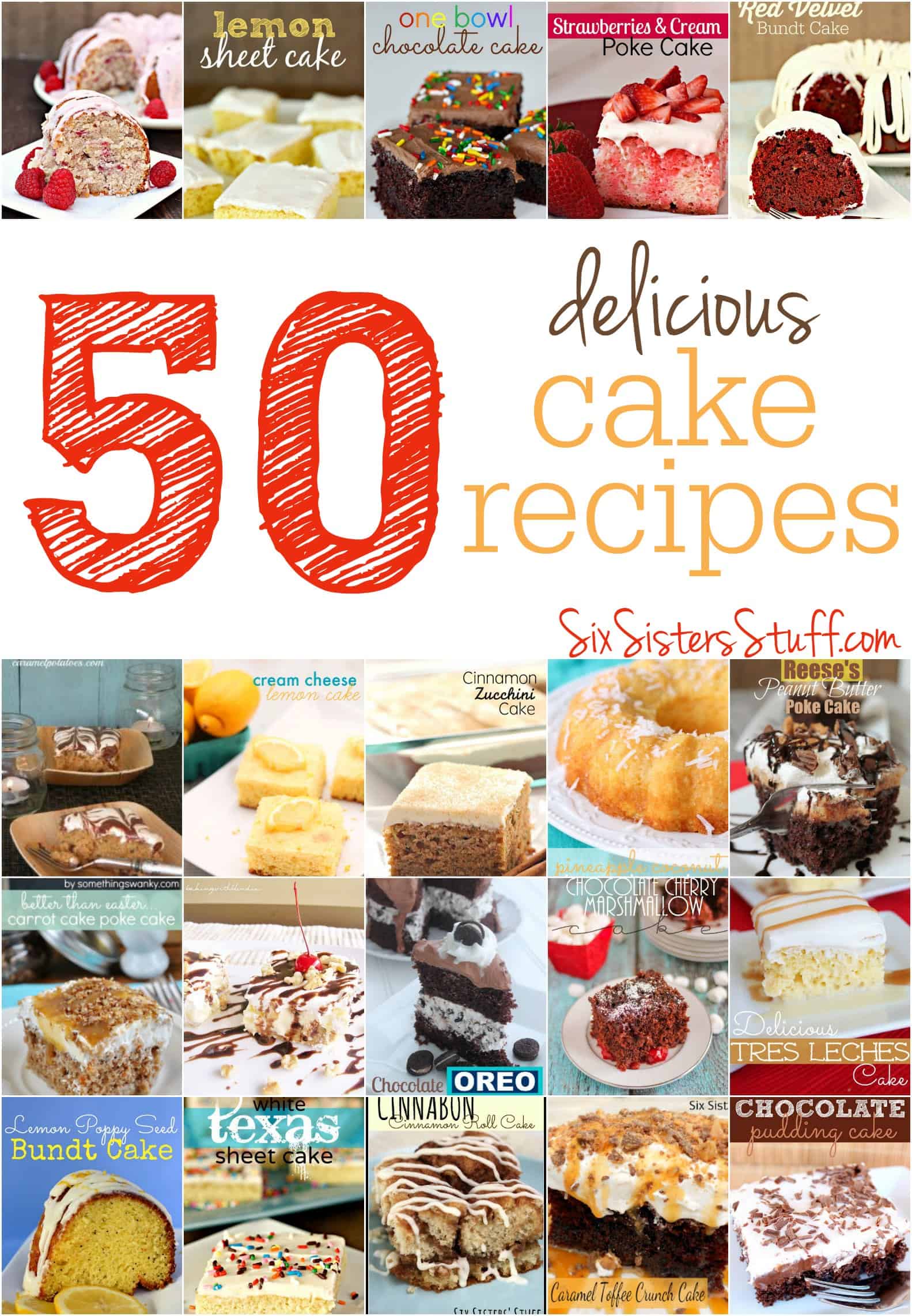 50 Delicious Cake Recipes