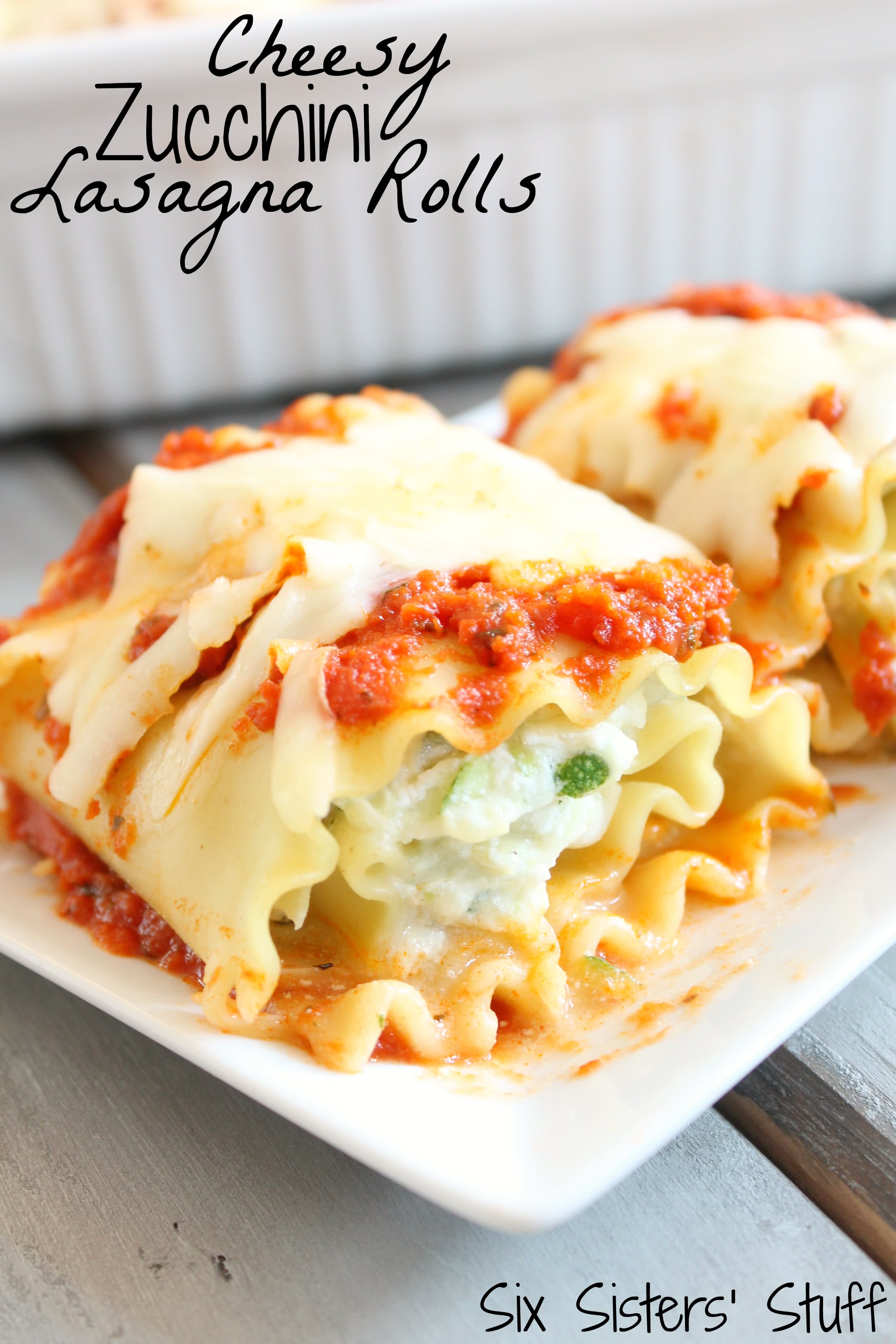 Cheesy Zucchini Lasagna Rolls Recipe