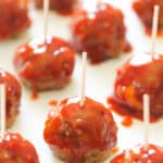 Honey Garlic Glazed Turkey Meatballs