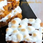 Marshmallow Pumpkin Bars