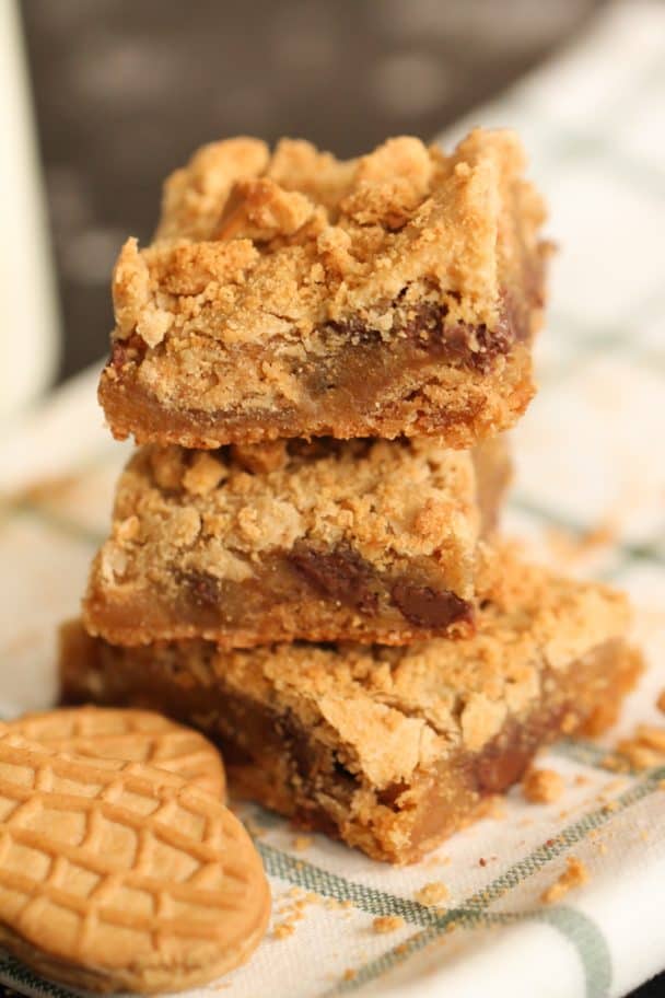 No Bake Peanut Butter Chex Bars Recipe - Six Sisters' Stuff