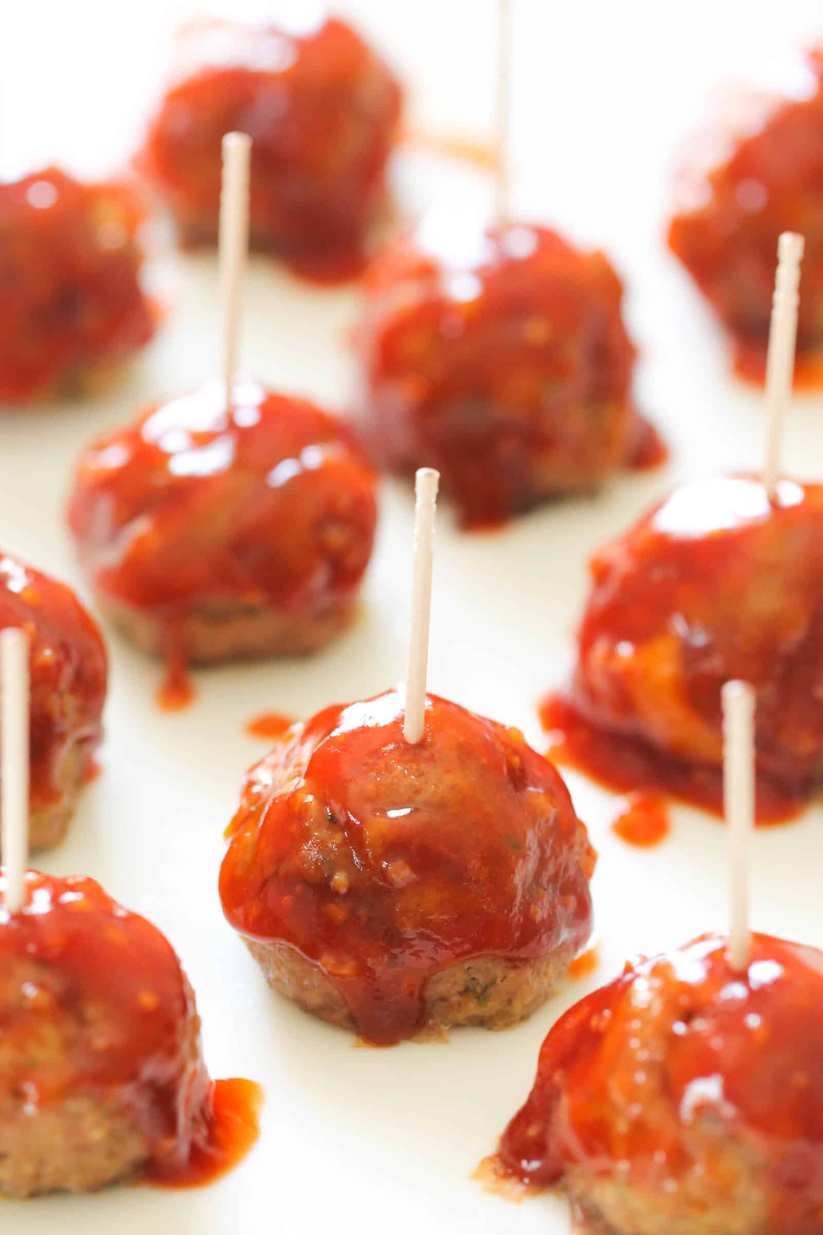 Honey Garlic Glazed Turkey Meatballs Recipe