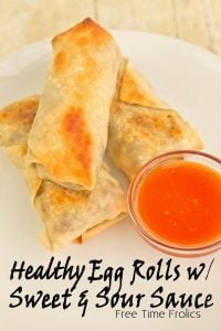 eggrolls and sweet and sour sauce