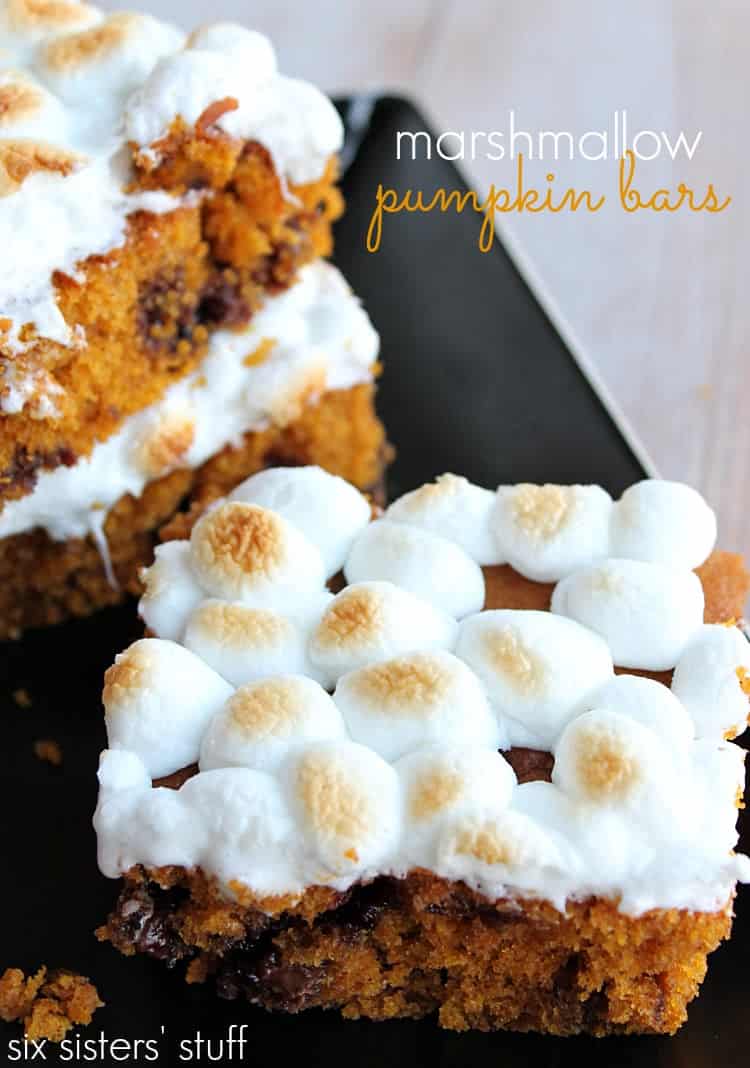 Marshmallow Pumpkin Bars Recipe