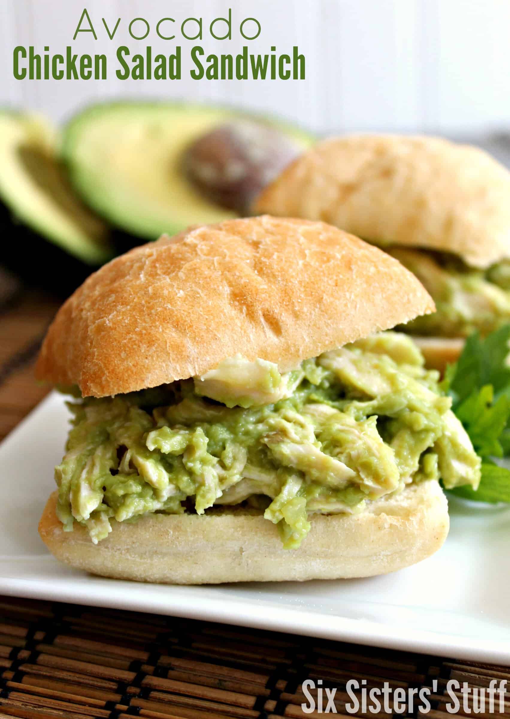 Avocado Chicken Salad Sandwiches Recipe