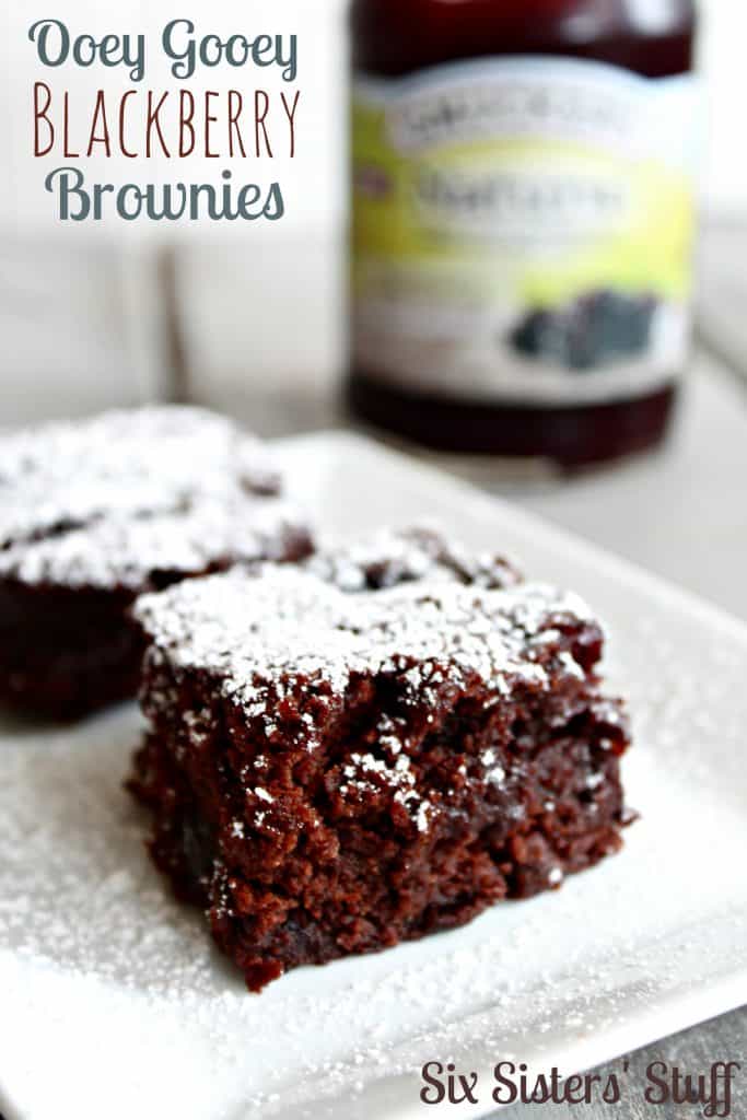 ooey gooey blackberry brownies