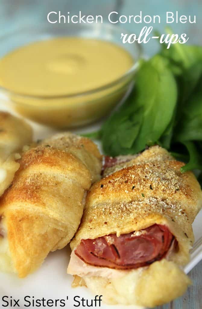 chicken cordon bleu roll-ups