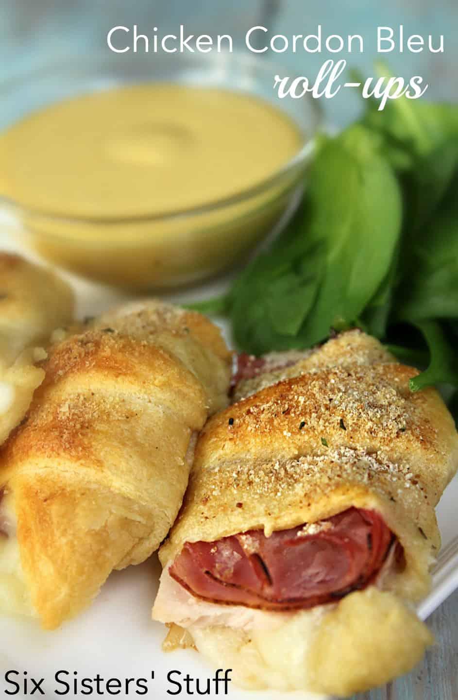 Chicken Cordon Bleu Roll-Ups