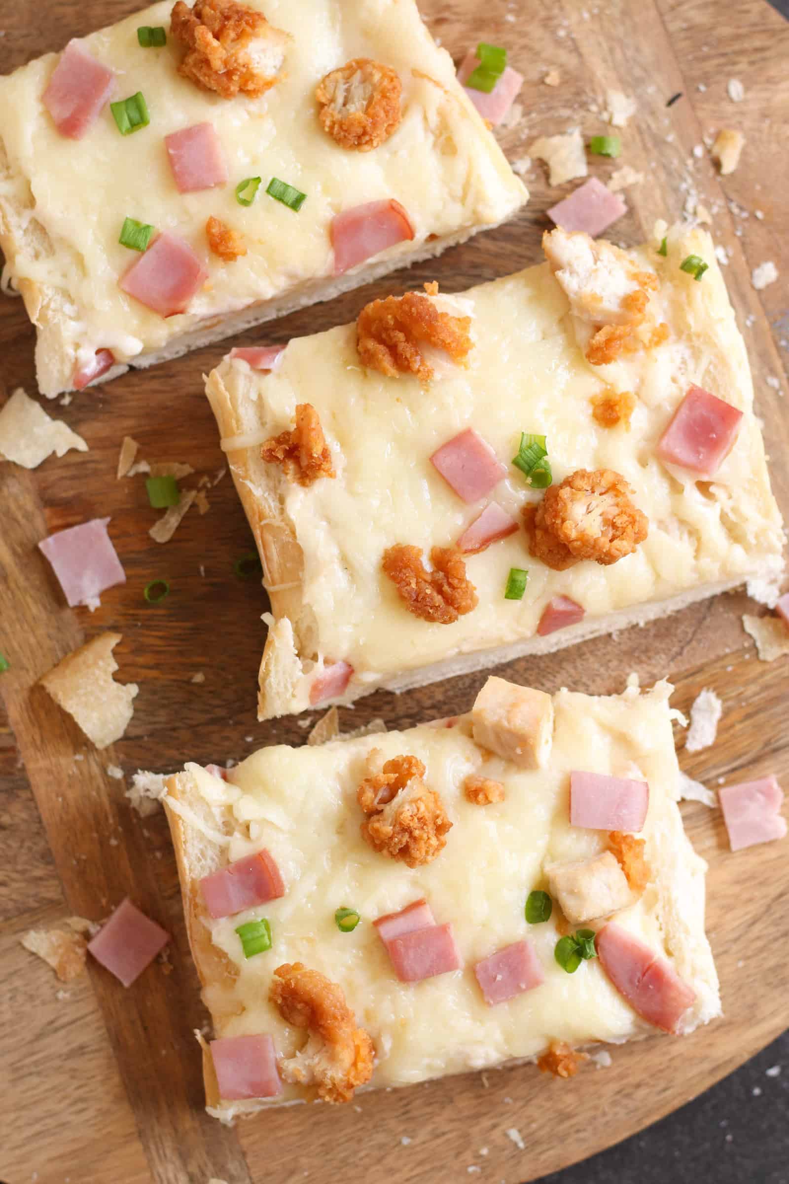 Chicken Cordon Bleu French Bread Pizza Recipe