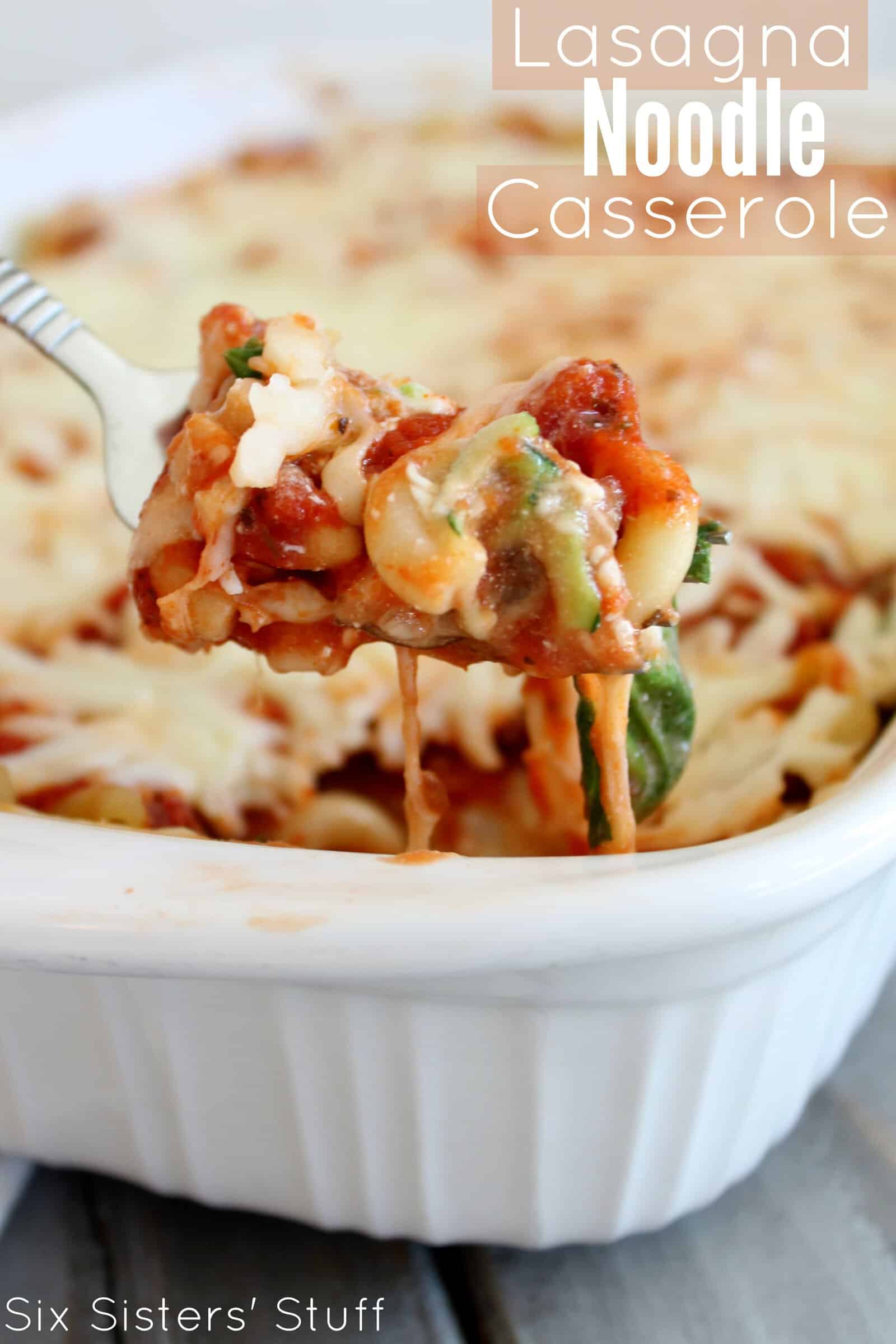 Lasagna Noodle Casserole Recipe