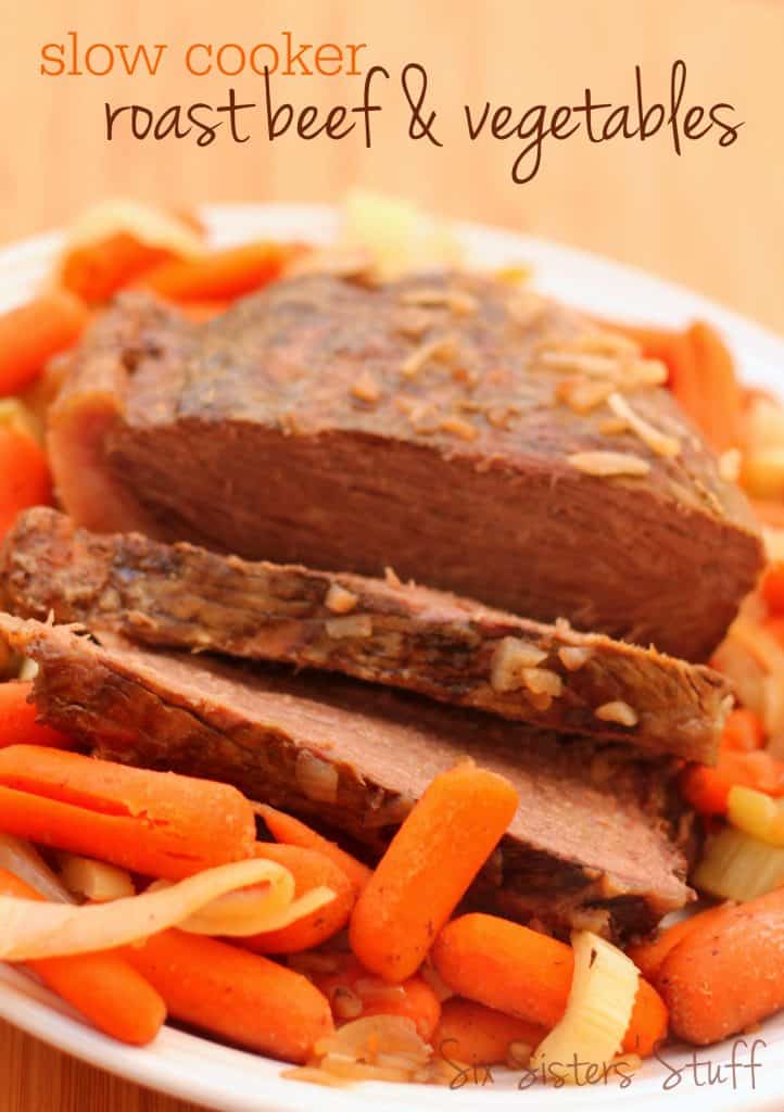 slow cooker roast beef and vegetables recipe