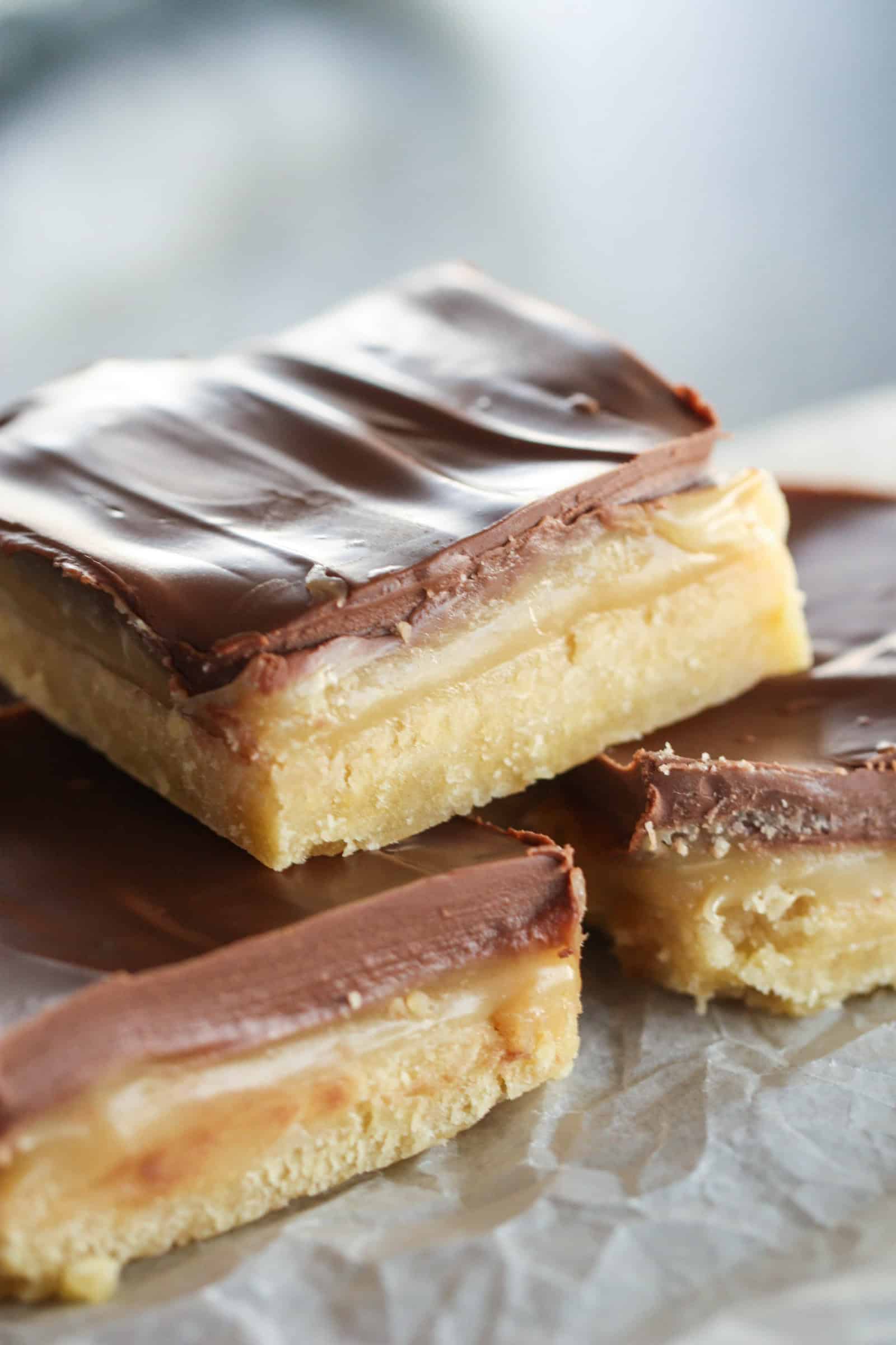 3 Cut up Twix Bars