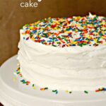 Basic white 2 layer cake