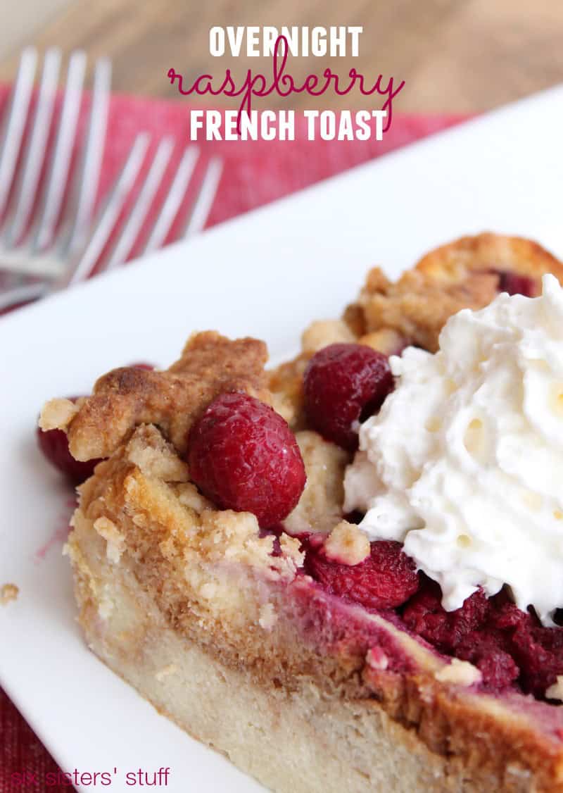 Overnight Raspberry French Toast