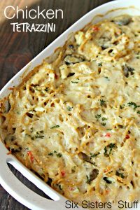 Chicken Tetrazzini Casserole Recipe SixSistersStuff