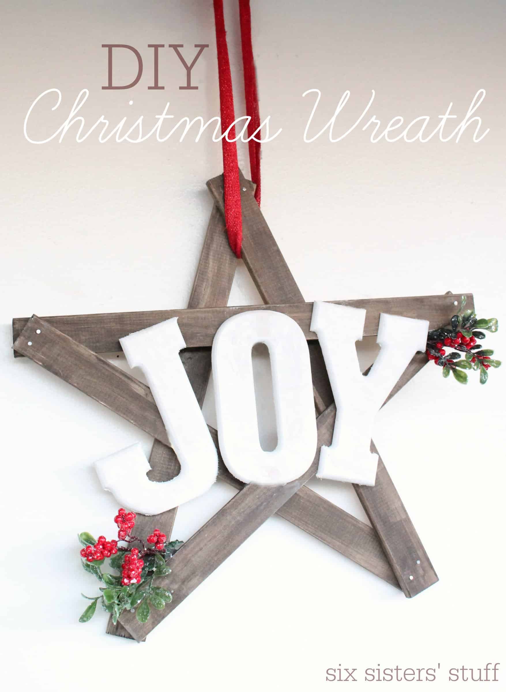 Christmas “Joy” Wreath