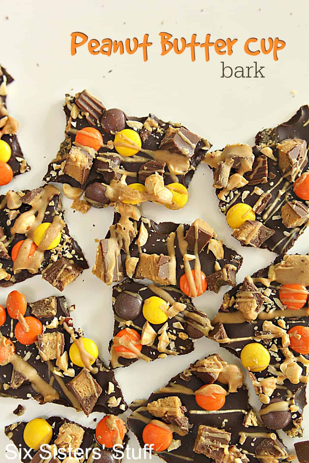 Chocolate Peanut Butter Cup Bark