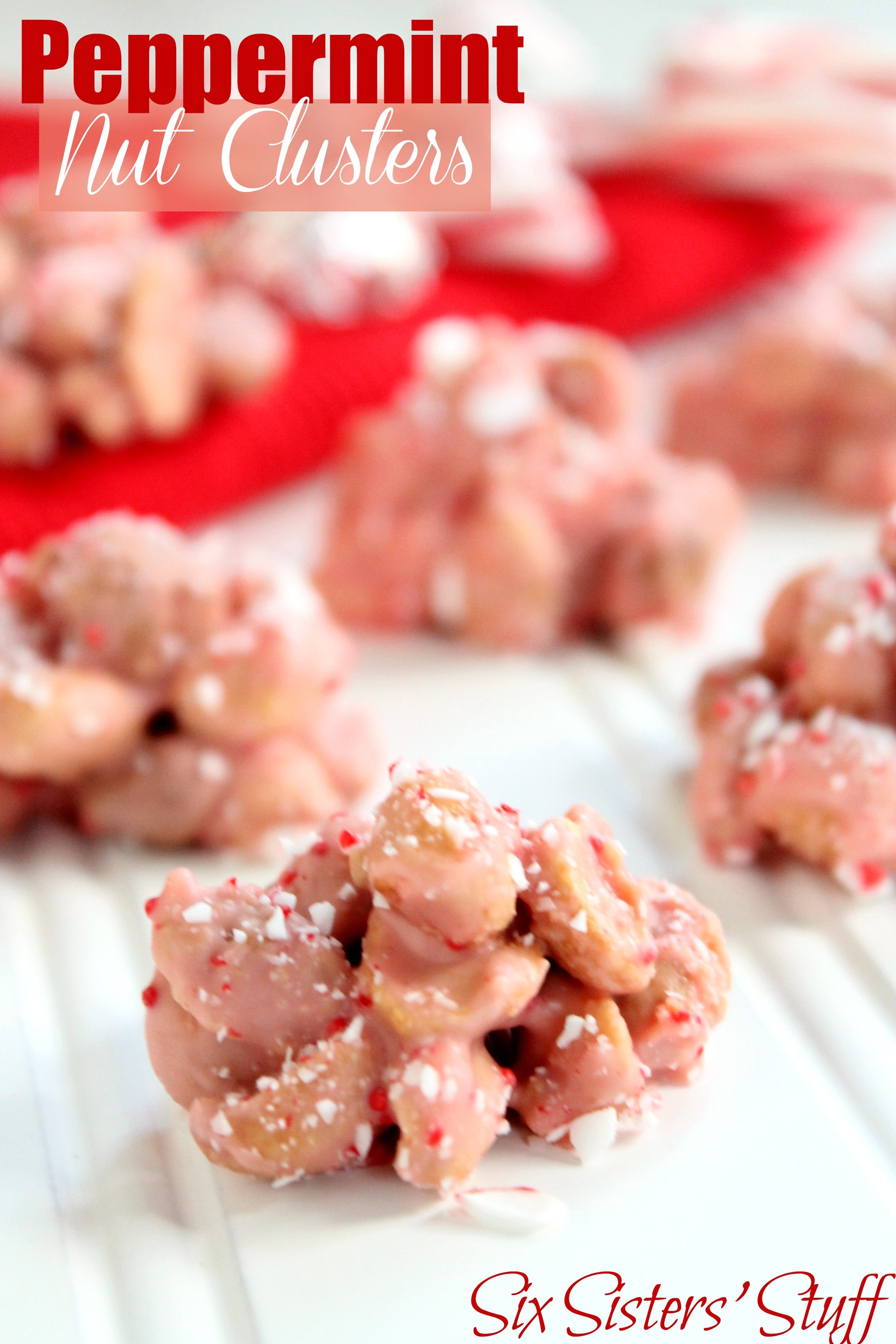 Peppermint Nut Clusters